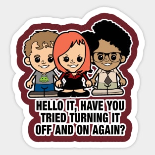 Lil IT Crowd Sticker